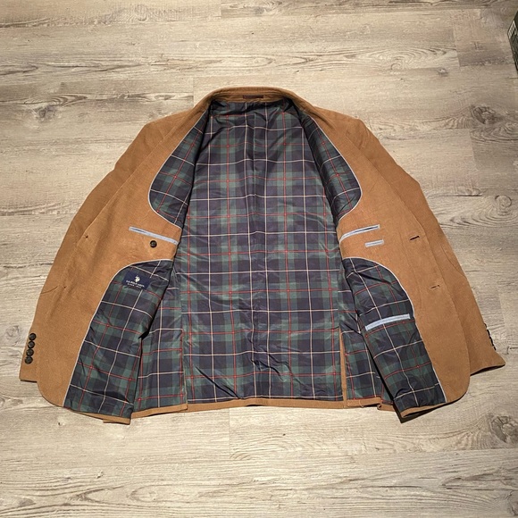 U.S. POLO ASSN. Corduroy Sport Blazer Coat Men’s Size 44S Elbow Patches - Picture 4 of 7
